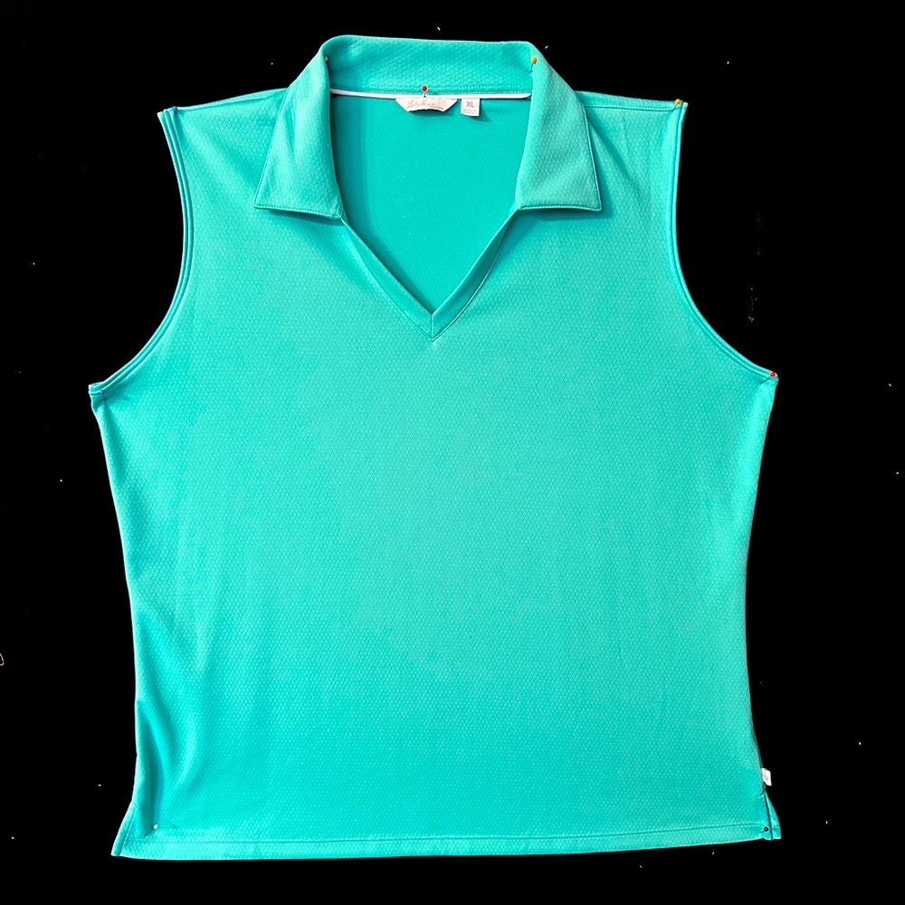 Lady Hagen, Extra Large, Seafoam Green, Sleeveless Golf  Shirt